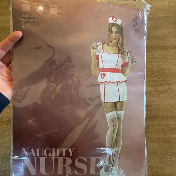 Boo! Inc. Naughty Nurse Women's Sexy Halloween Role Play Costume Size Medium - Picture 2 of 7